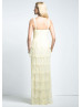 Lace Chiffon Straps Long Prom Dress